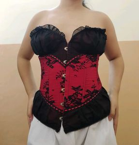 Gothic Vintage Corset Bustier Top