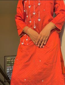 Glitter Kurti With Work