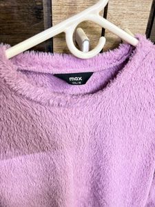 Lilac Fuzzy Max Pullover