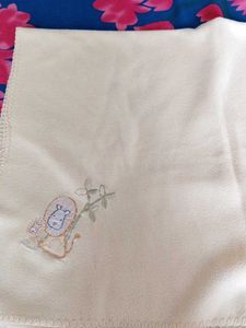 Baby Blanket with Lion Embroidery