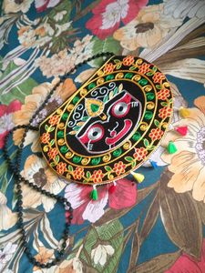 Embroidered Handbag with Shoulder Strap