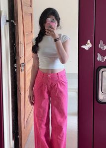 Pink Flare Jeans