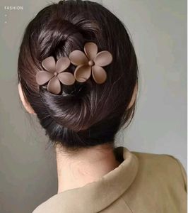 Floral Hair Clips -  3pcs