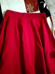 Red Skater Skirt