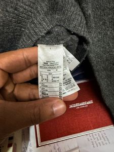 Lacoste Grey Cable Knit Sweater