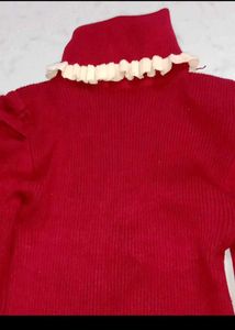 Red Turtleneck Sweater