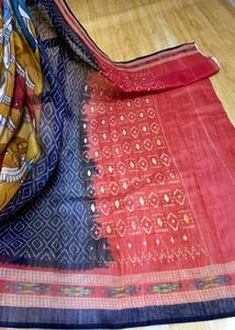 Kalamkari printed elegant office wear Saree