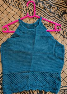 Green Sleeveless Top