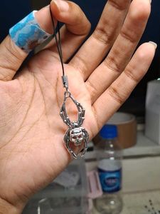 Goth Spider Skull Phone Charms