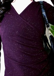 Stylish Purple Sparkle Top