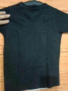 Black And Brown Yoda Print Tshirt For 3 To 4 Year