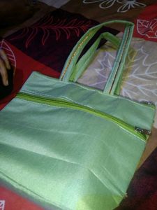 A Beautiful Handbag With Embroidery Design