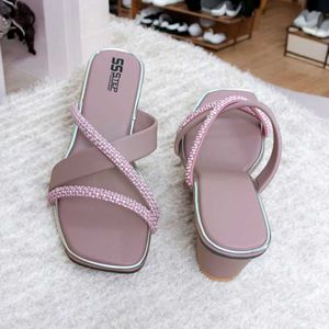 Pink Block Heel Sandals