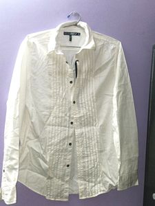 WILLIAM RAST  Pleated White shirt
