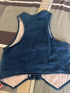 Denim Shrug Top