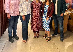 White And Blue Floral Dress