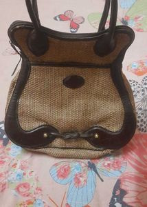 Holii Brand Jute Leather Bag