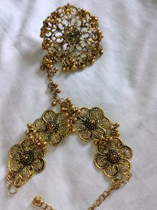 Necklace, Earrings And Bracelet With Ring