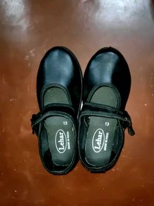 Girls Black School Shoes