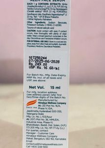 Himalaya face serum &amp; faceshop cleanser