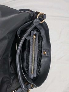 Prada Nylon &amp; Leather Handbag