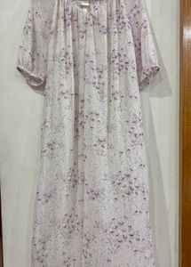 White Printed Maxi h&amp;m Dress For Women