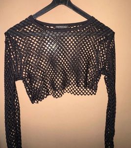 Party Wear Mesh Top