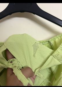 Green Crop Top