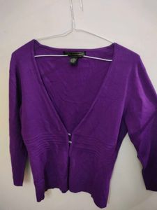 Purple Cardigan with Buttons (2 piece set)