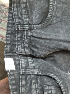 Zaara Black Wash Denim Jeans