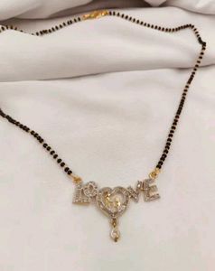 American Diamond Mangalsutra Necklace With Chain