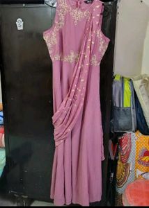 😍gown+eyelashes+purse combo😍 indya gown