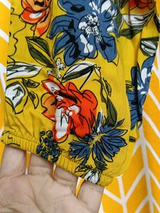 Floral Yellow Top