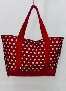Red Polka Dot Tote Bag