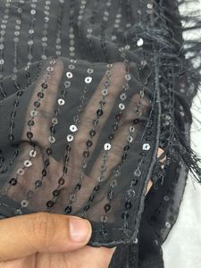 Black Sequin Dupatta