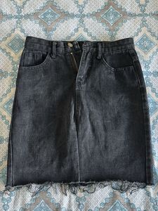 Denim Short Skirt