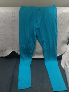 Blue Casual Leggings