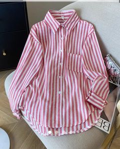 Mango - Striped Long Sleeve Button-Down Shirt