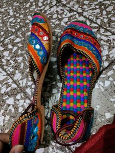 Colorful Embroidered Juttis