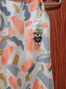 sleeveless dress with matching Purse