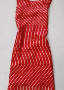 Red Striped Kurta