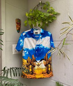 Yousta Beach Print Relaxed Shirt