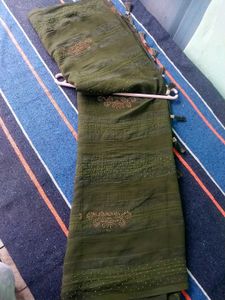 Jari &amp;swaroski Saree For Mehndi