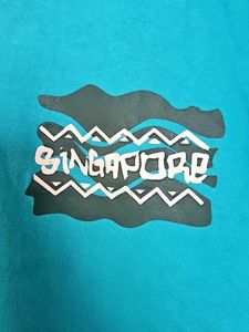Teal Singapore Graphic T-Shirt | Short Sleeve Tee