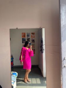 Hot Pink Flowy Dress