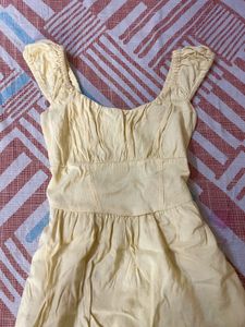 Zudio Coquette Yellow Dress