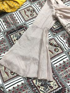 Pale Off White Trim Top