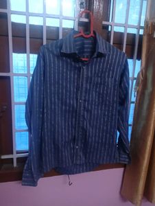 Striped Blue Men's Shirt