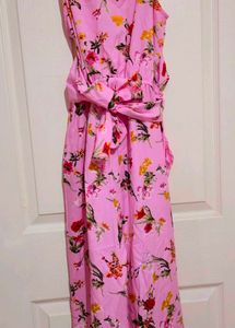 V-Neck Relaxed Fit Jumpsuit