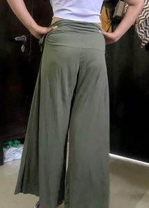 Olive Green Wide Leg Pants
